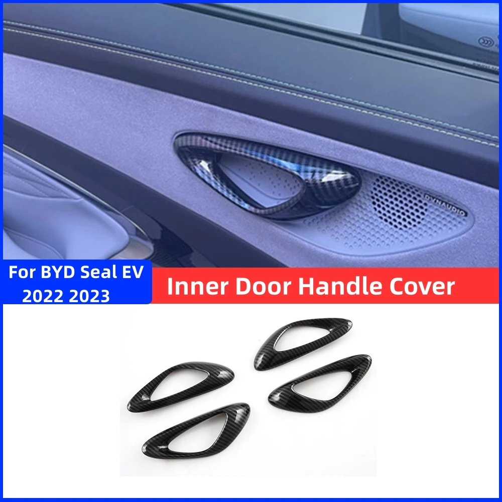 

Для BYD Seal EV 2023 декоративная крышка для внутренней дверной ручки ABS Защитная Наклейка против царапин аксессуары