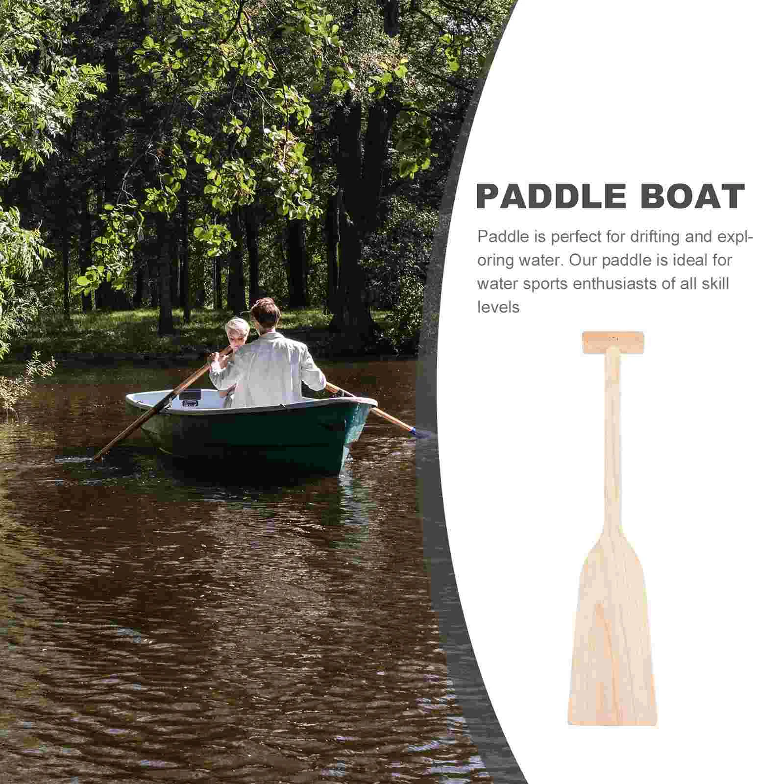 Children's Handmade Rowing Wood Pulp Stage Wooden Boat Drifting Paddle Oar for Paddleboard