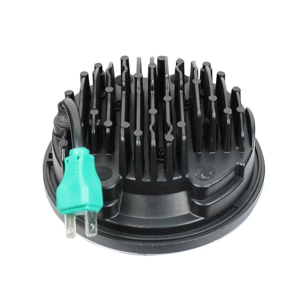 Farol led hi low beam para motocicleta harley, peças e acessórios, farol led de 5.75 polegadas