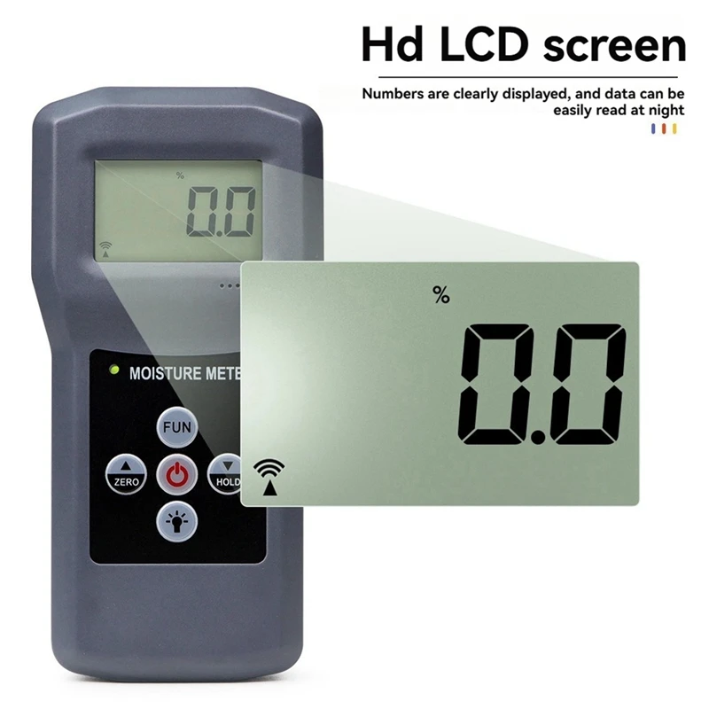 Ms380q medidor de umidade portátil pneumático piso teste de umidade 0-70% detector de conteúdo de umidade para parede de concreto