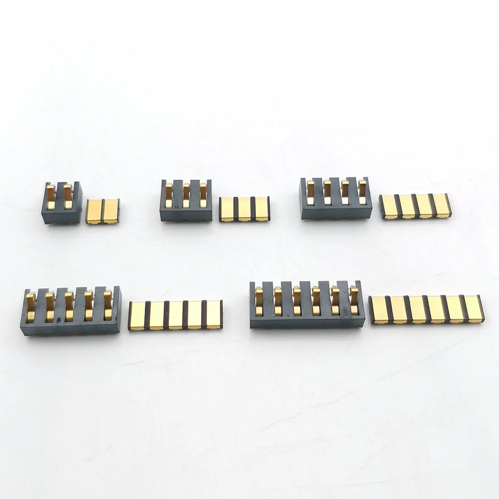 1-10pcs 5A high current Battery Holder 2P 3P 4P 5P 6P Shrapnel Type Battery Connector Male and Female Battery Contact Plate