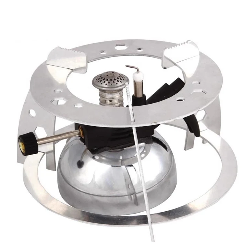 Outdoor mini gas filled portable gas burner, tea making, coffee siphoning, Moka pot heating, Bunsen burner