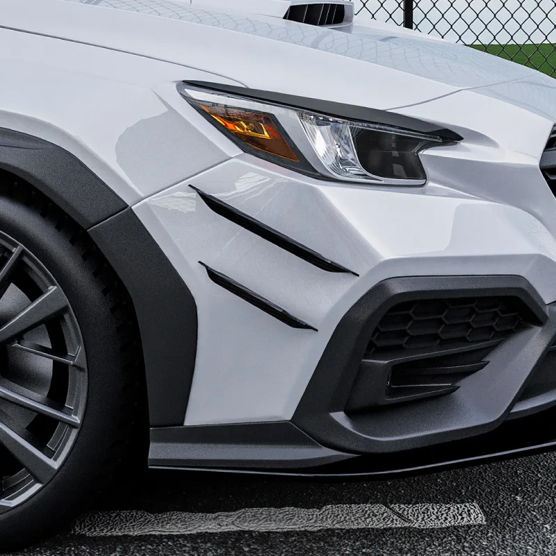 لسوبارو WRX VB 2022-2024 المصد الأمامي الجانب الهواء الرياح شفرة عدة سبويلر الشفاه ألياف الكربون نظرة التصميم الخارجي الجسم تقليم السيارة