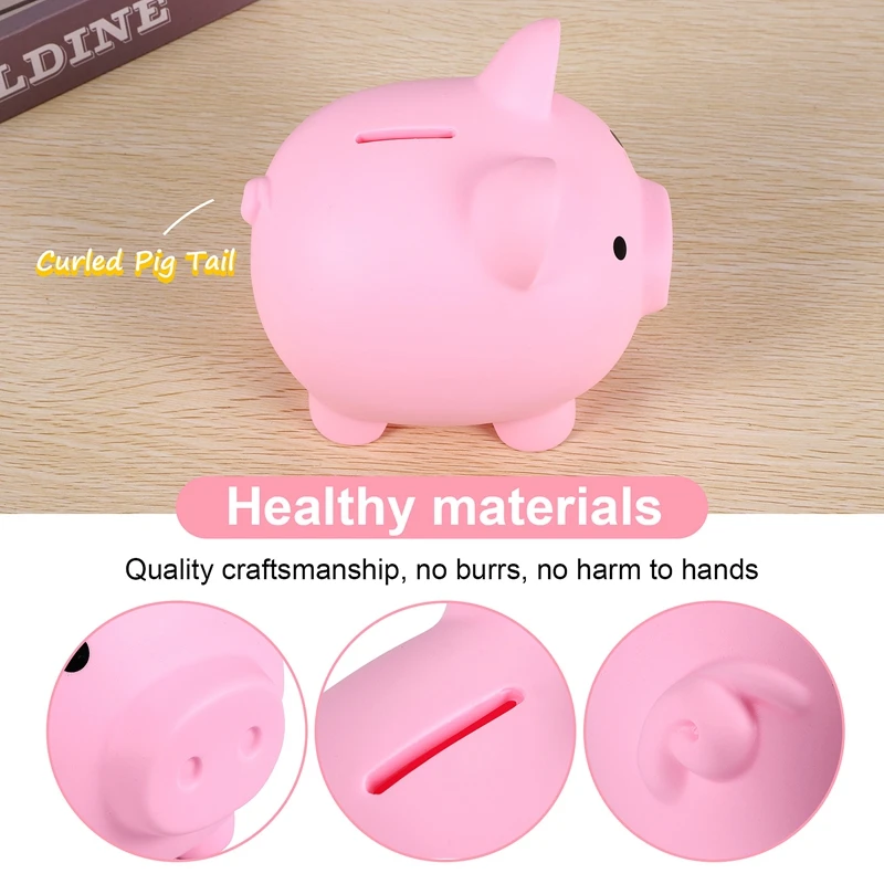 Hot Large Piggy Bank, Unbreakable Plastic Money Bank, Coin Bank For Girls And Boys, Practical Gifts For Birthday