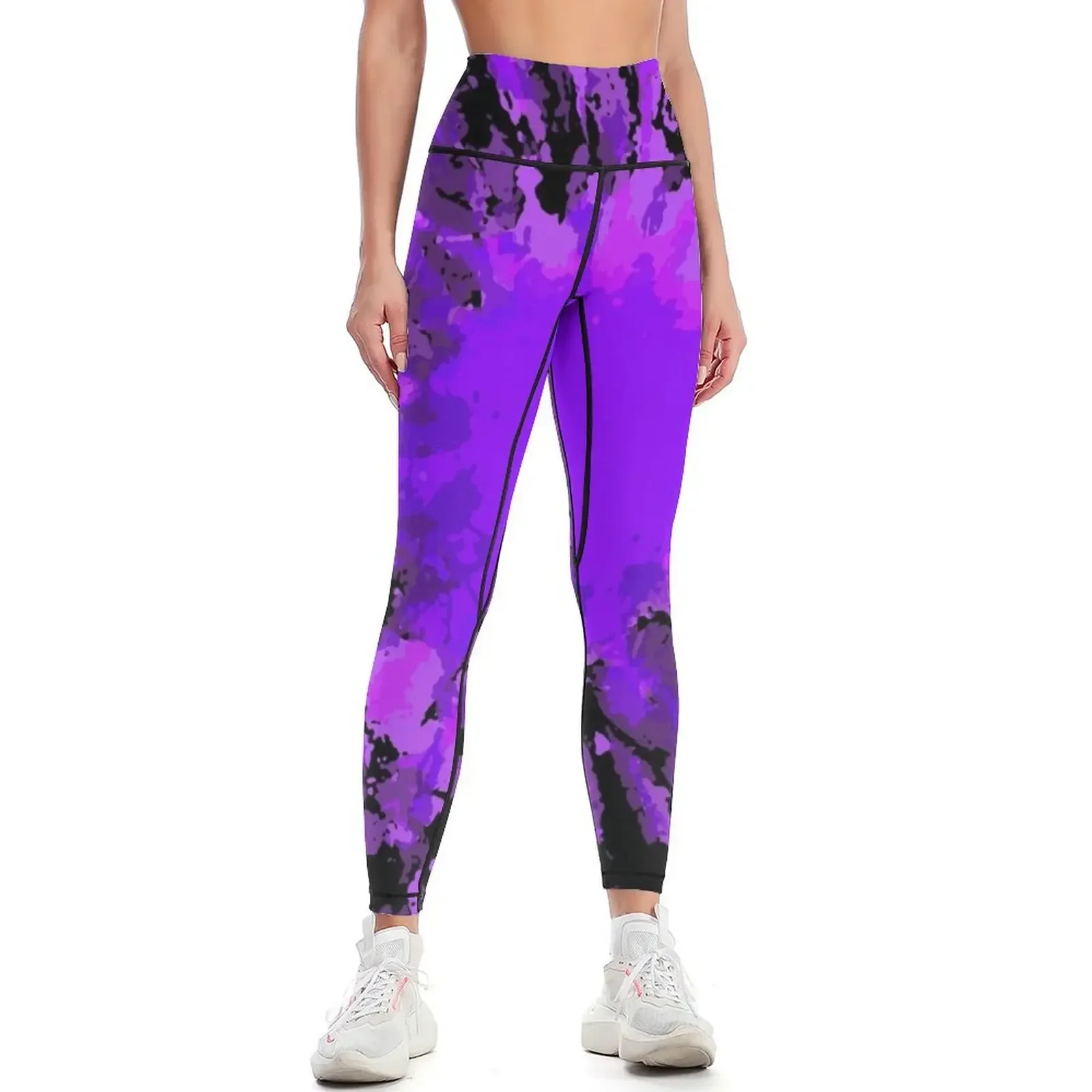 

Purple Bullseye Tie Dye Leggings flared workout shorts leggins push up woman gym sportswear woman Womens Leggings
