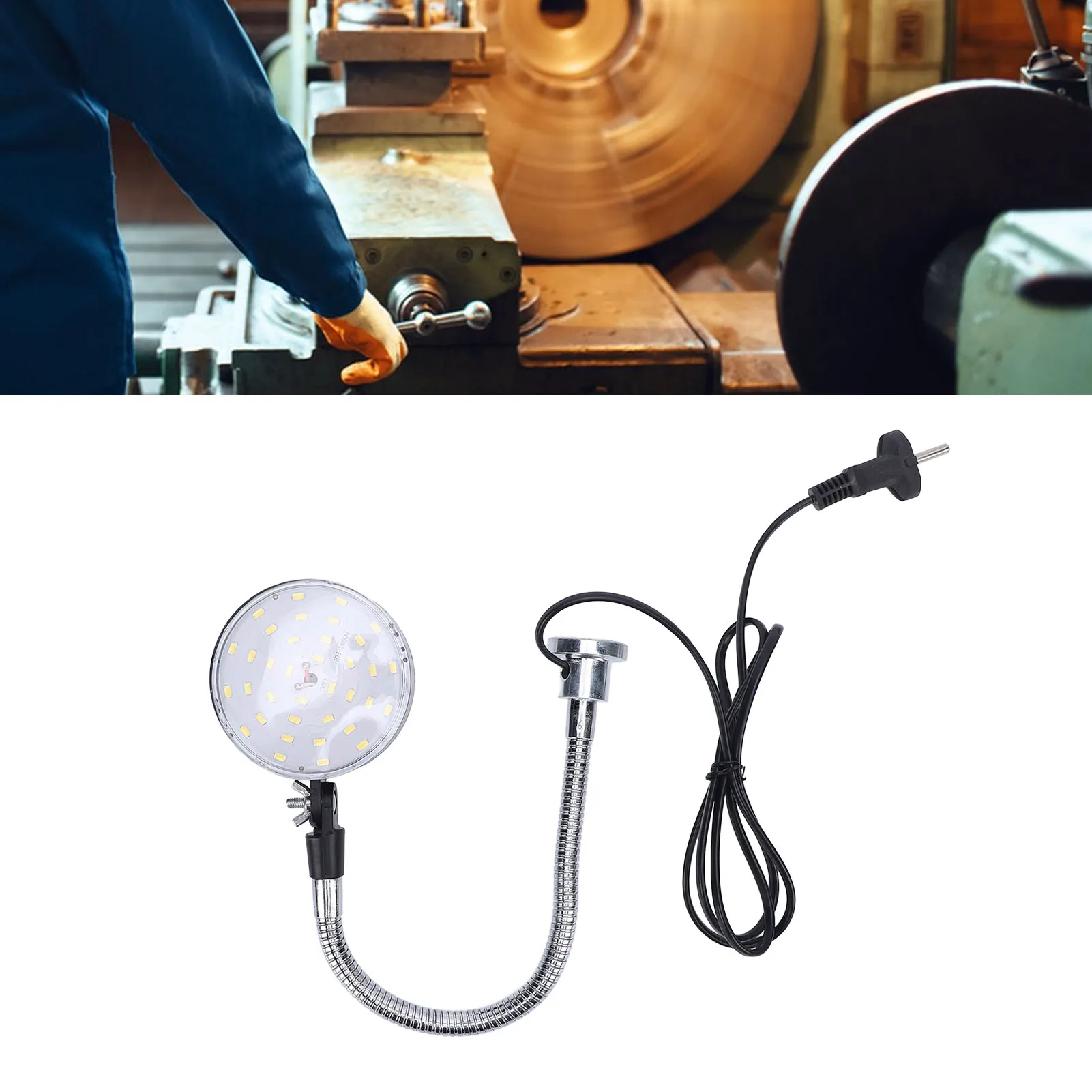 

LED Machine Light 1500lm 6500k IP65 Water Proof 15W Gooseneck Tube Light 30cm Flexible Hose for Car Repair Industrial Lighting