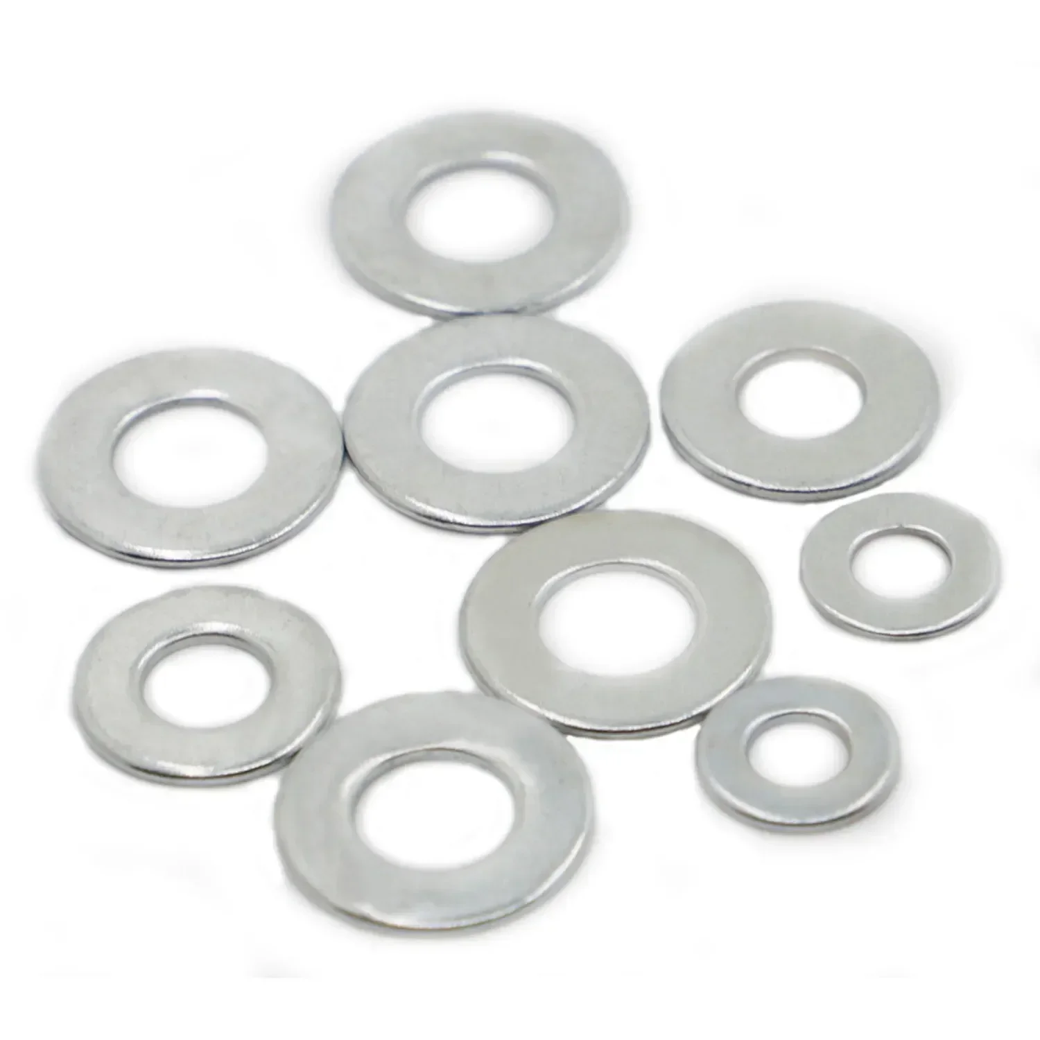 

M2 M2.5 M3 M3.5 M4 M5 M6 M8 M10 M12-14 M16-20 Zinc-plated Steel meson Spacer Plain Gasket for Screw Bolt Flat Metal Washer GB97
