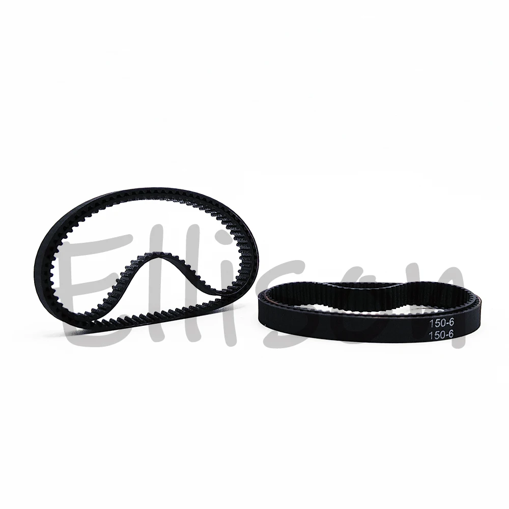 2GT/2M timing drive rubber belt with a bandwidth of 6mm, circumference of 96 100 110 120 130 140 150 160 170 180 190mm