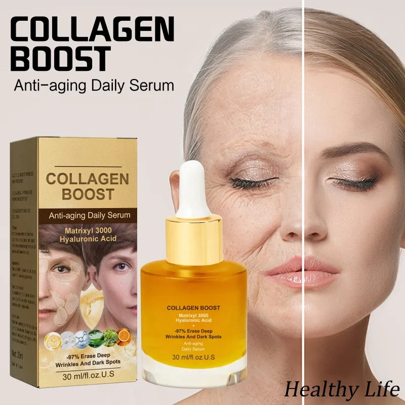 

Collagen Anti-wrinkle Serum for Face Anti Aging Essence Whitening Wrinkles Remover Women Moisturize Fade Spots Korean Skin Care