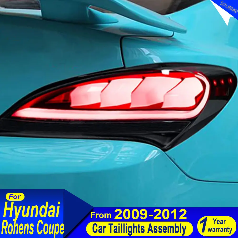 

A pair LED Tail Light For Hyundai Rohens Coupe 2009 2010 2011 2012 2013 Genesis Coupe DRL Brake Reverse auto Tail Lamp Assembly