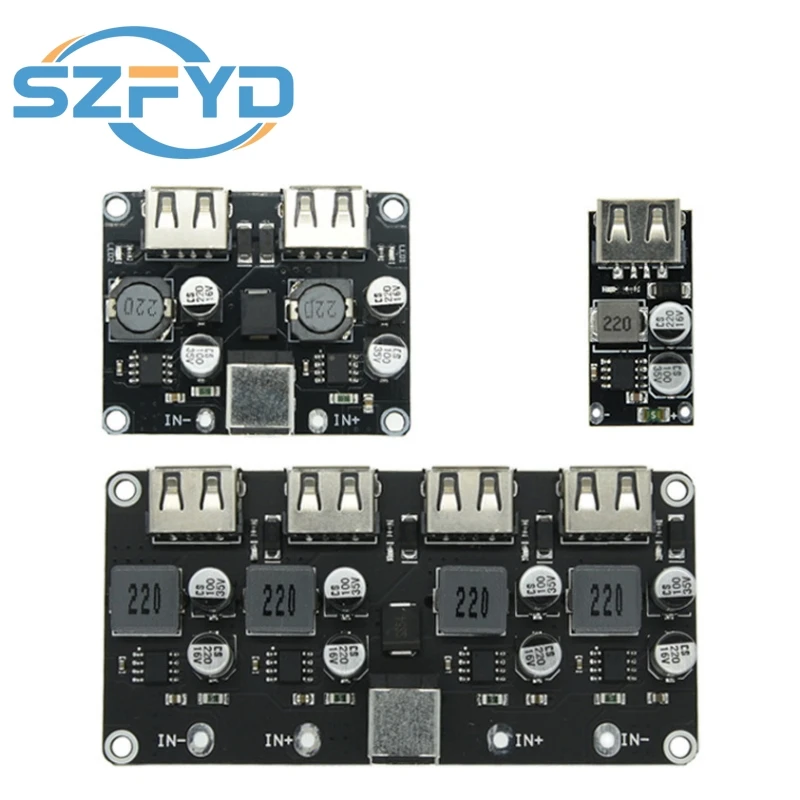 Cargador USB QC3.0 reductor 6-32V a 5V 3A módulo carga rápida - imagen 5