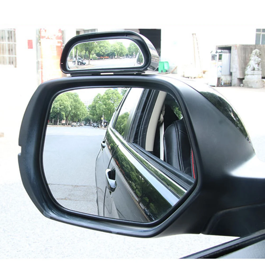 

2Pcs Car Auxiliary Mirror External Blind Spot Backup Assistant Mirror Universal Vehicle Rearview Wide Angle for Safe Driving