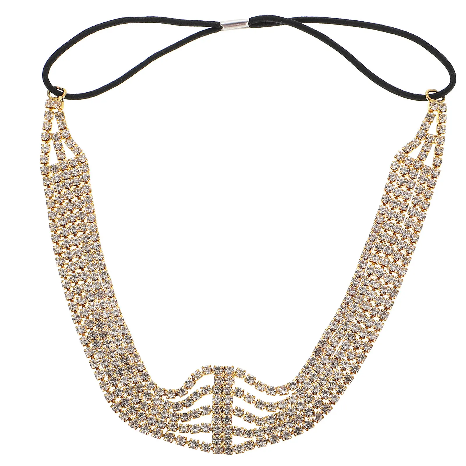 

Delicate Rhinestone Head Chain Fashionable Headdress for Women Girls Ladies Wedding Party Banquet Festival Daily Wear