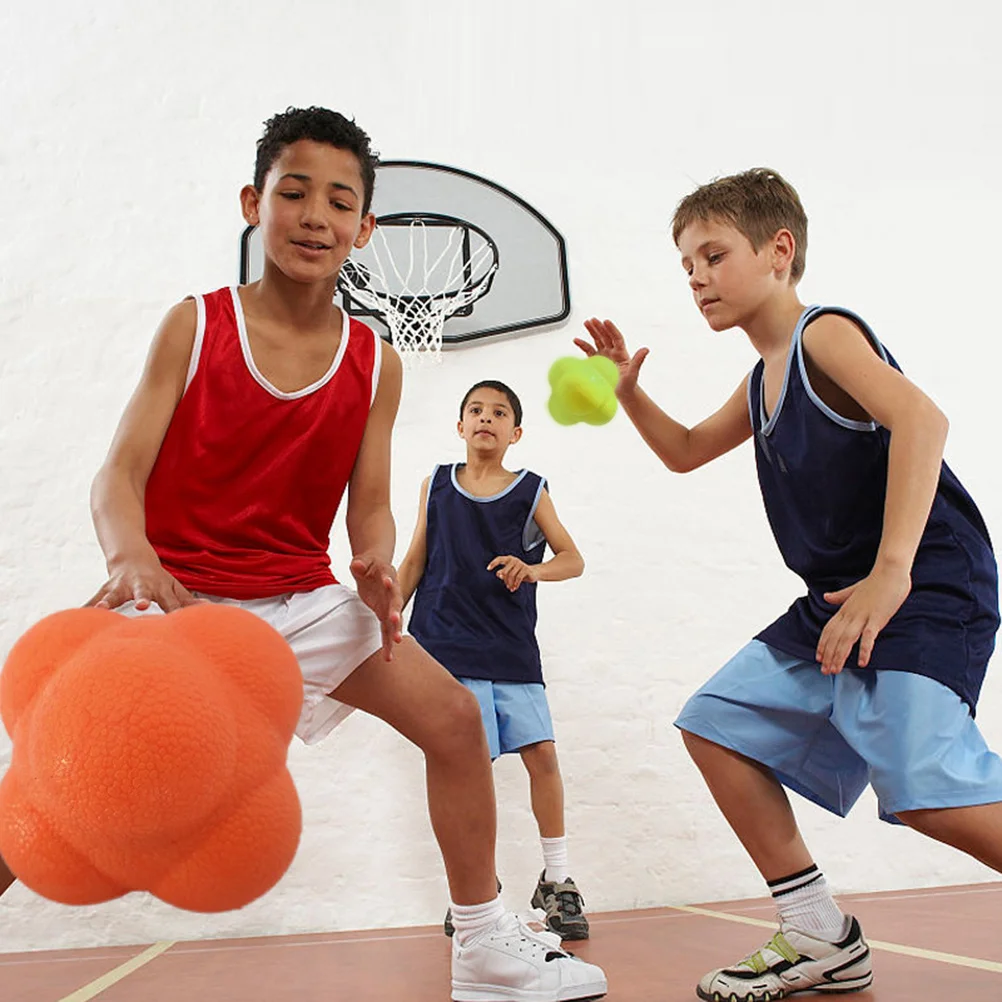

3Pcs Reaction Bounce Ball Agility Reflex Training Improve Hand Eye Coordination Baseball Football Tennis Fitness Exercise Ball