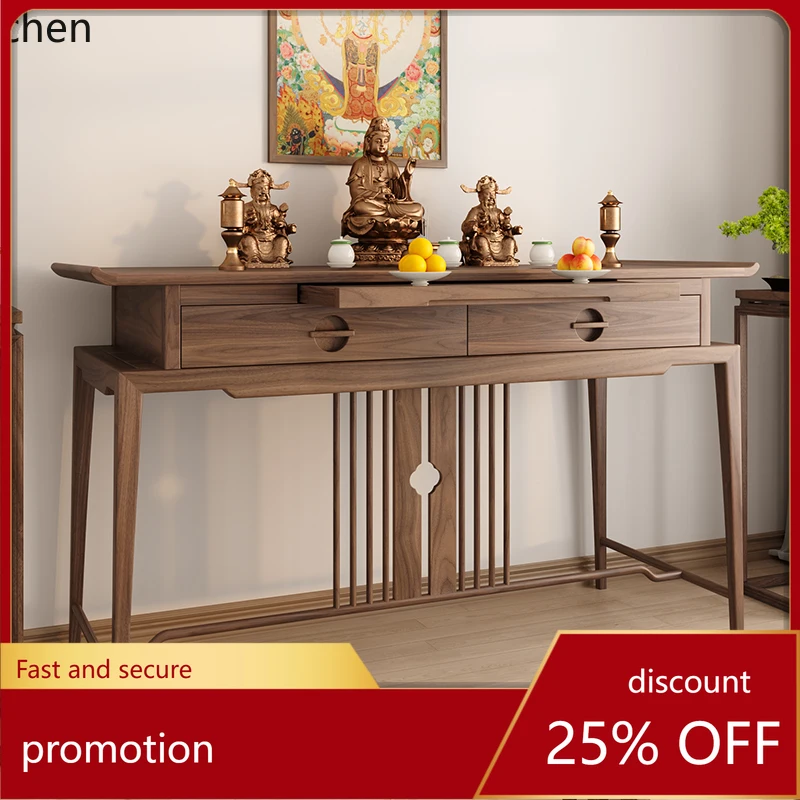

HT solid wood incense table household new Chinese Buddhist modern table Buddhist table cabinet