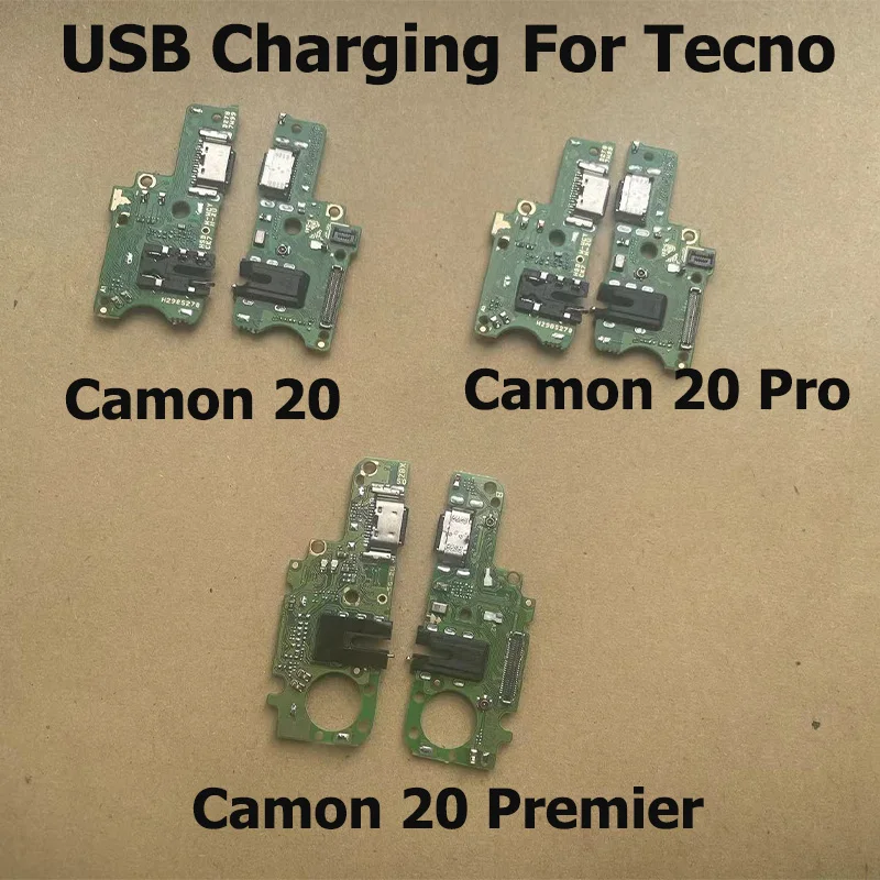 New For Tecno Camon 20 Pro Premier USB Charging Port Mic Microphone Dock Connector Board Flex Cable CK6 CK6n CK7n CK9n