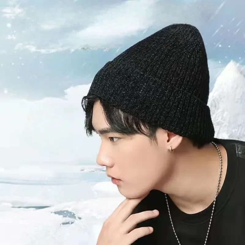 Solid Color Warm Woolen Hat, Confinement Hat,suitable for Skiing, in Cold Places, Unisex