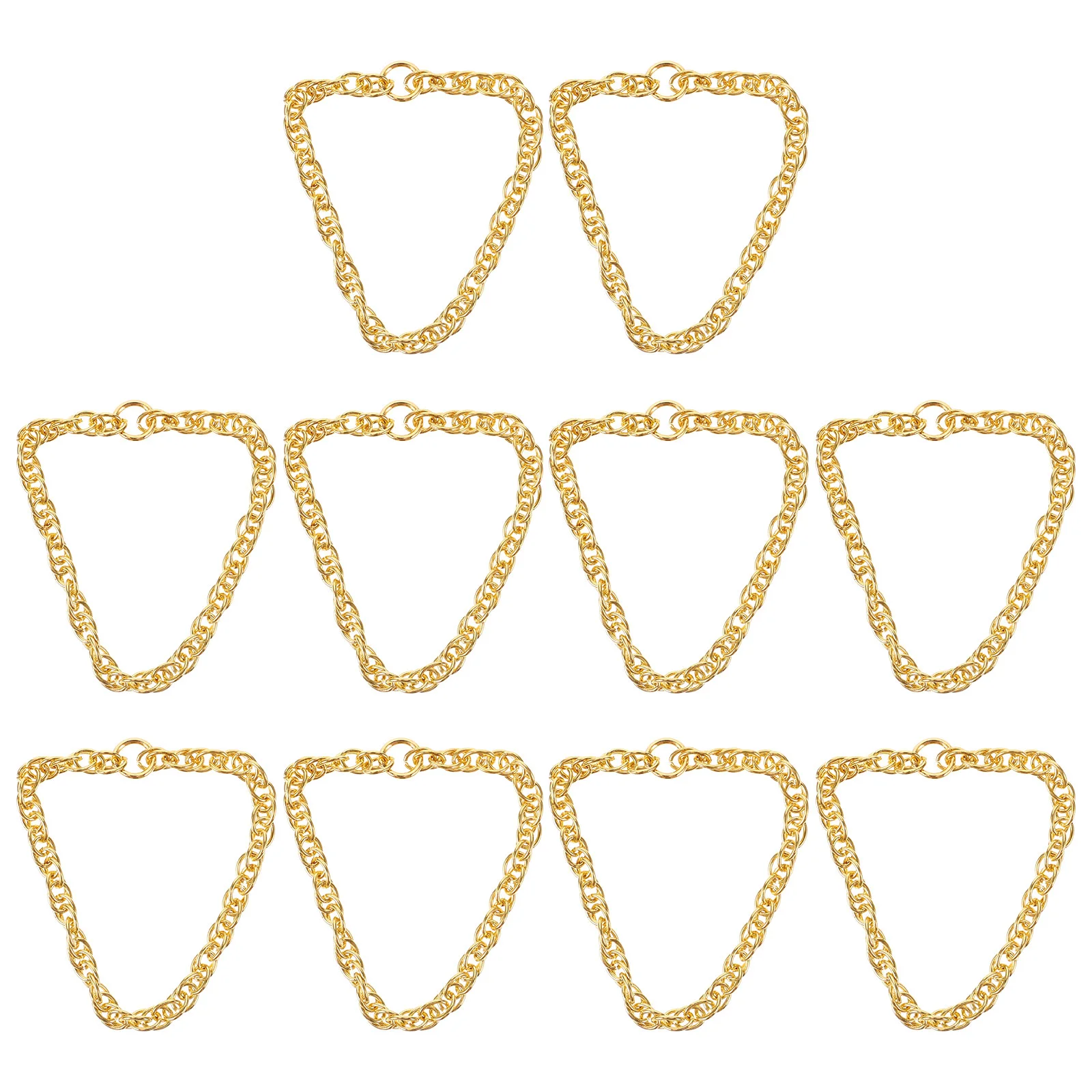 10 Pcs Little Yellow Duck Jewelry Toy Mini Dolls Small Necklace Chain Pendant for Baby Charm Decors Plastic Dress up