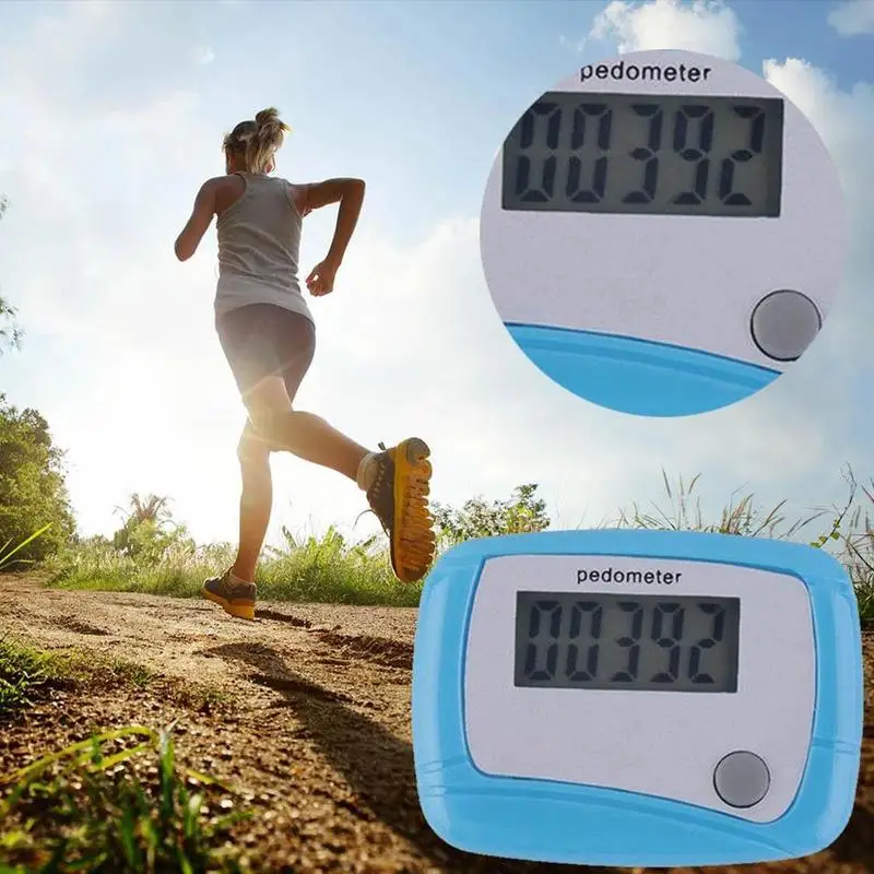 Portable Sports Counter Digital LCD Pedometer Clipping Walking and Running Pedometer Walk Meter Senior Steps Counter
