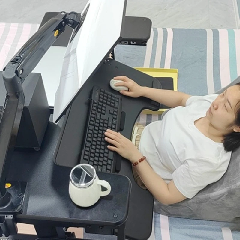 Computer desk bed notebook desktop computer desk bedside table lifting table lazy table cockpit suspension bracket