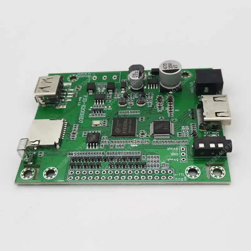 Single-chip serial control video playback board, lossless 1080P HD decoding HDMI showroom advertising MP5 FJD-8200HD7