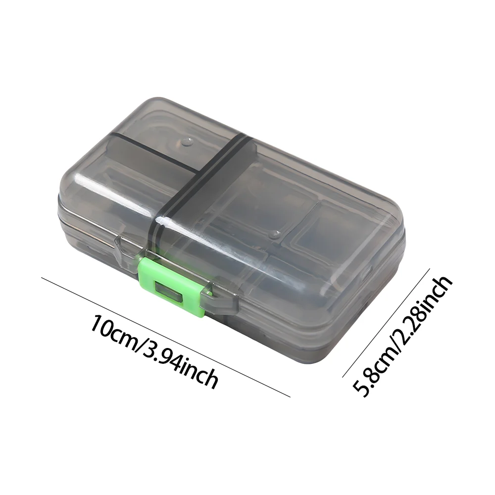 Portable Medicine Storage Box Large Capacity 9-Grid Sealed Pill Case, Weekly Morning Noon Night Pill Organizer, 1PC