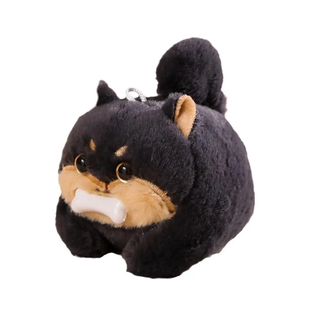 Perro de peluche de juguete, llavero con cola de perro, Wagging One's Tail, colgante de perro de peluche Kawaii, llavero de peluche con perro bonito de dibujos animados