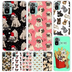Bulldog Pug Dog Cover For Xiaomi Redmi Note 14 13 12S 12 11 Pro Plus Phone Case 11S 10S 10 11E 11T 14Pro 13Pro Print Coque Note