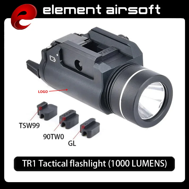 

Тактический фонарь ELENEMNT TR1 для пистолета, 1000 люмен, быстросъемный, светодиодный, для охоты, совместим с 20-мм планкой, для GLOCK G17