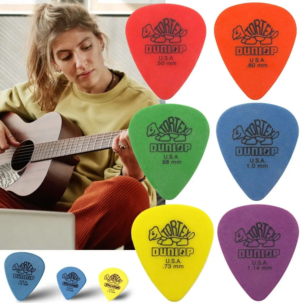 

10Pcs Parts Multicolors 0.5mm/0.6mm/0.73mm/0.88mm/1.0mm/1.14mm Guitar Accessories Triangle Picks Guitar Picks Music Picks