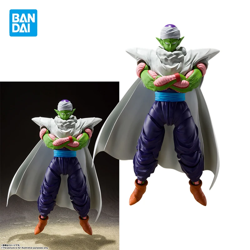 bandai-dragon-ball-shf-piccolo-figurine-d'action-originale-modele-de-jouet-cadeaux-en-stock