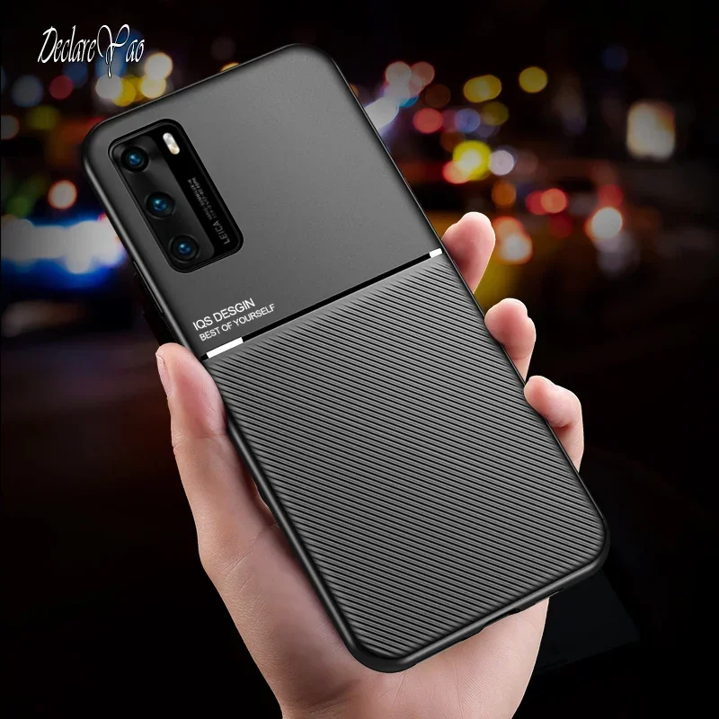 Matte veneer phone case for Huawei P40 Pro plus leather cases P40 Lite soft back cover