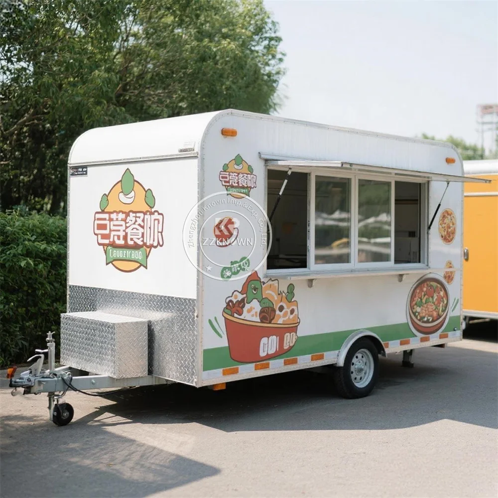 

Mobile Food Trailer Mobile Kitchen Catering Trailer Ice Cream Hot Dog Cart Concession Mobile Bar Street Food Truck