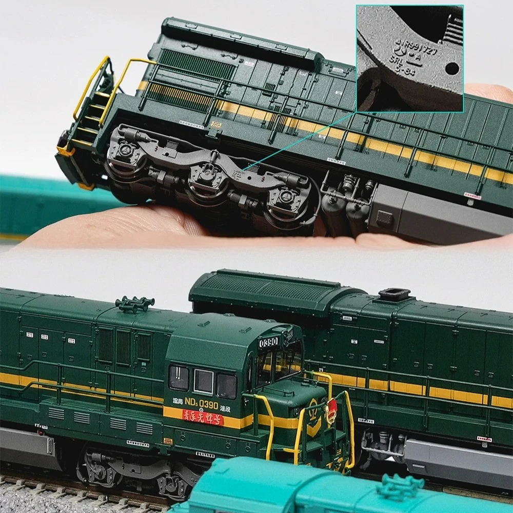 ChangMing N Scale 1/160 Model Train ND5-II Diesel Electric Locomotive Analog/Magnetic Control Realistic Model Adult Gift