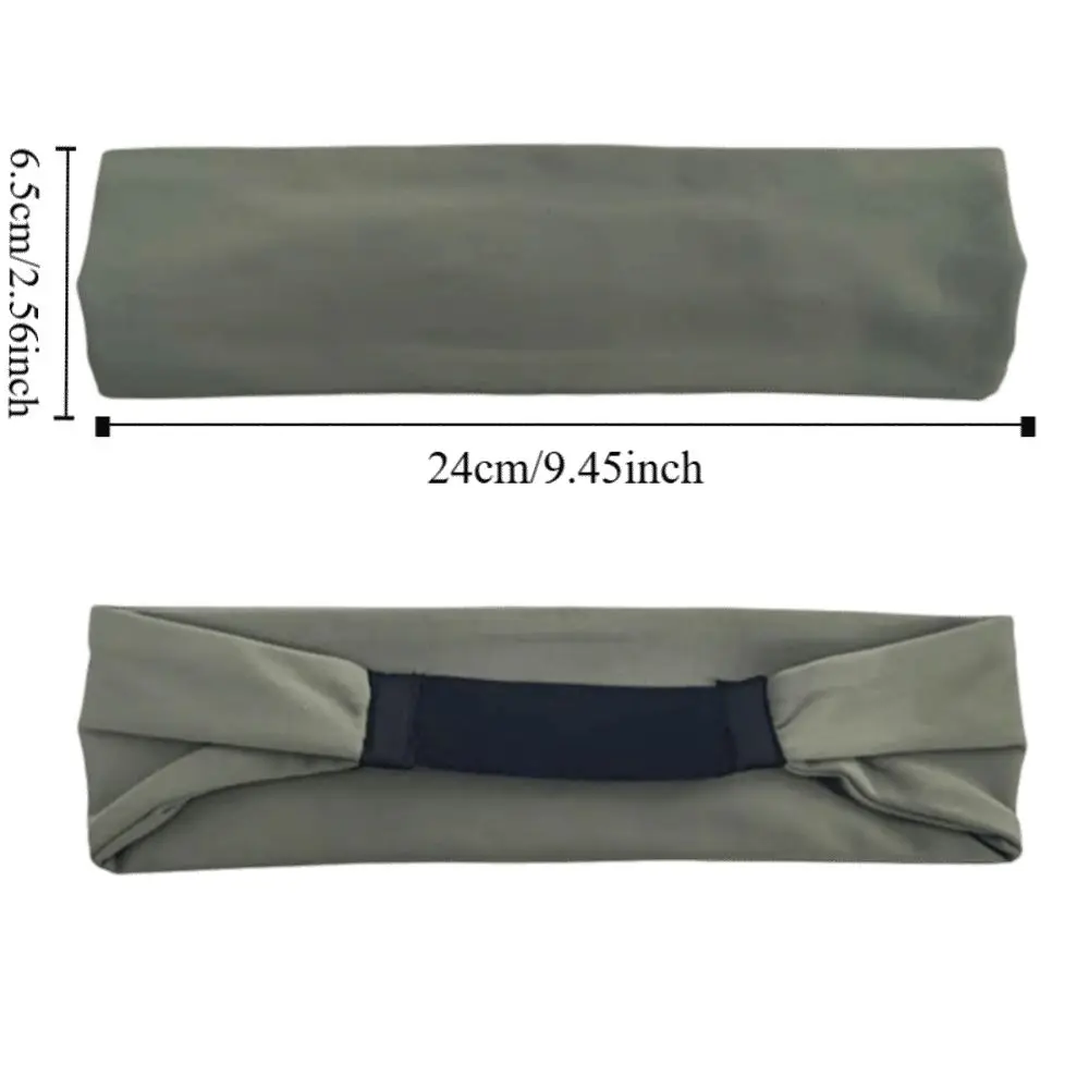 Quick Dry Elastic Yoga Headband Breathable Non Slip Yoga Non Slip Head Wrap Polyester High Elastic - view 6