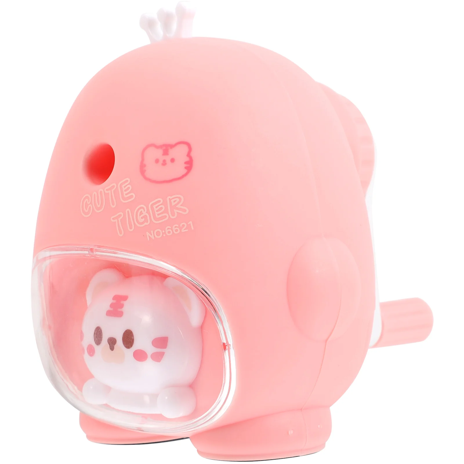 

Cartoon Tiger Pencil Sharpener Student Stationery Handheld Cute Manual Child Plastic School Supplies Kids Gift Random Color