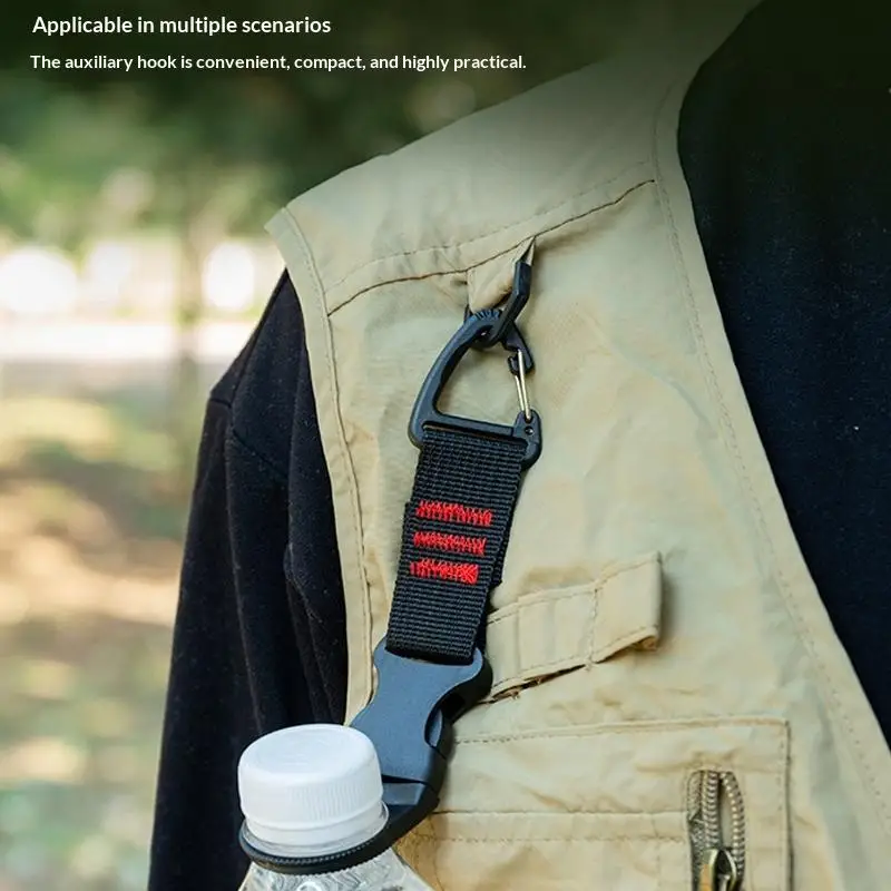 

1PC Nylon Webbing Buckle Carabiner Clip Multifunctional Water Bottle Holder Hanger for Climbing Backpack Belt Hook