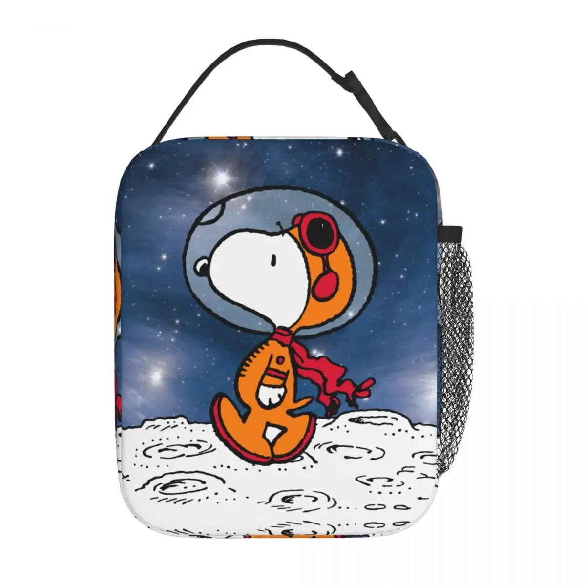 SPACE Snoopy Astronaut Cute Insulated Lunch Bag Leakproof Lunch Container Thermal Bag Tote Lunch Box Office Outdoor Men Women