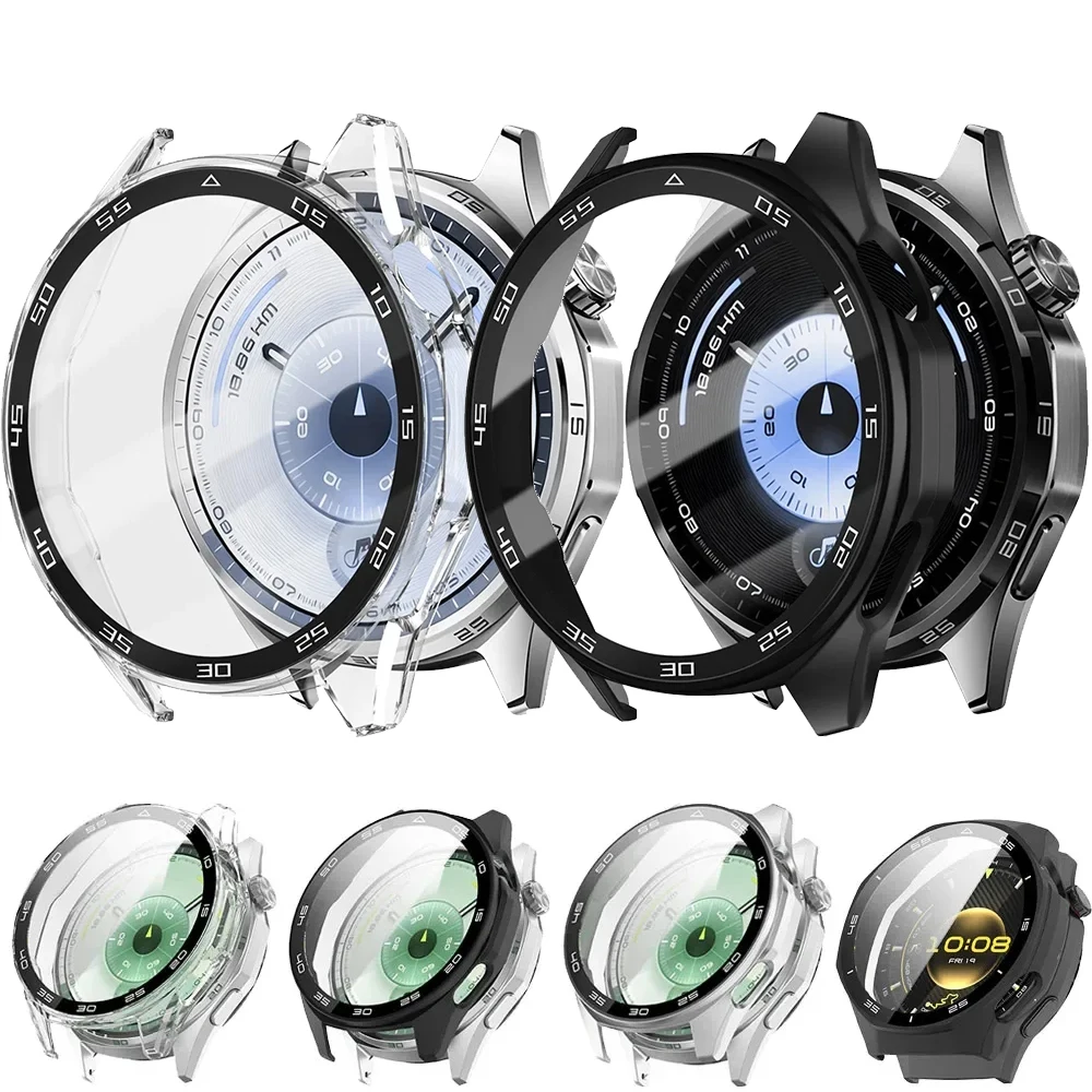 PC-Gehäuse + Panzerglasfolie für Huawei Watch GT6 46/41mm GT6 Pro 46mm Displayschutz Huawei Watch Cover Uhrenzubehör