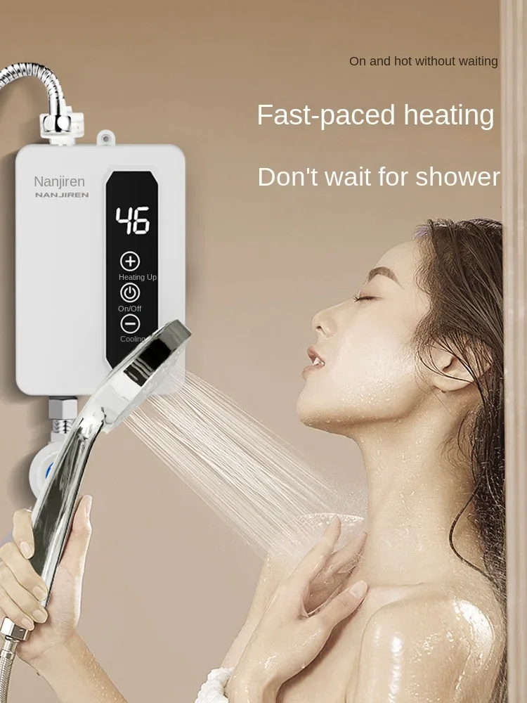 220V Energy-Saving Instant Electric Water Heater with Showerhead and Kitchen Appliance by Nanjiren