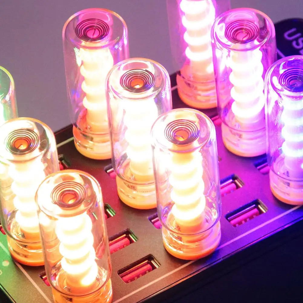 1pc Car USB LED Shape Portable Touch Night Filament Light Plug And Play Decorative Ambient Lamp For Car Bed Y0B5