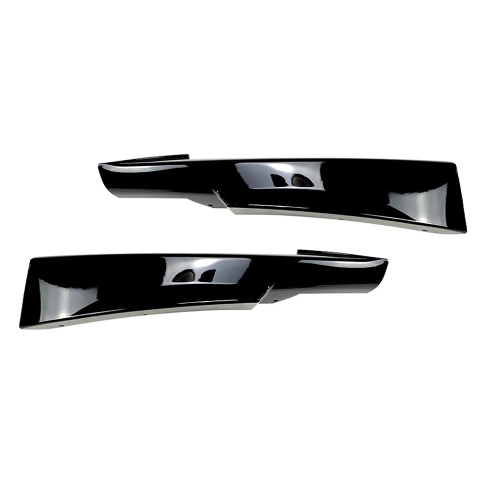 Glossy Black Front Bumper Lip Corner Cover Trim Lower Protector Splitter Spoiler for-BMW E90 320I 330I M-Tech LCI