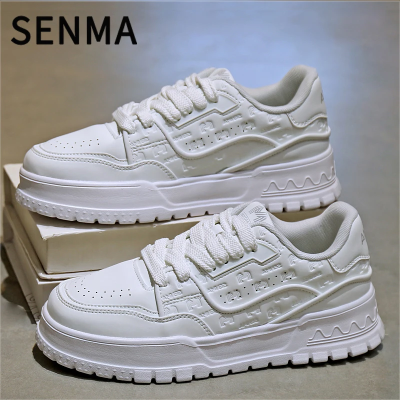 

SENMA Men's Shoes Autumn Breathable Casual Board Shoes Men's Trendy Thick Soled Height Increasing Sports Trendy Shoes Sneakers