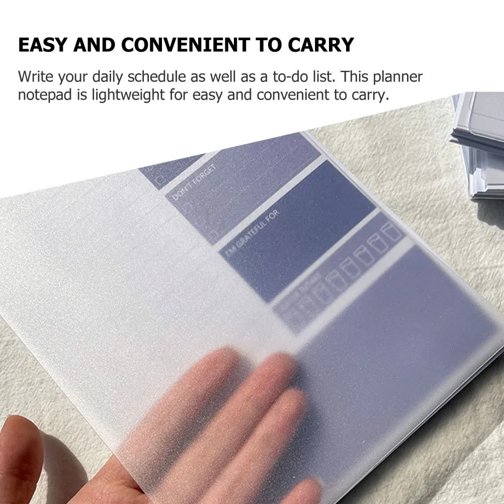 

4 Pcs Planner Notepad A5 Size Daily Desk Tear Off Schedule Memo Pad Lightweight Practical Function Students Travelers Office