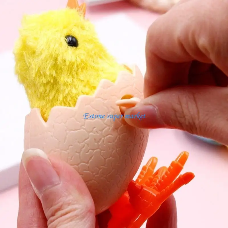 

090B Wind up Toy Funny Baby Chick Easter Cartoon Baby Chick Photo Props
