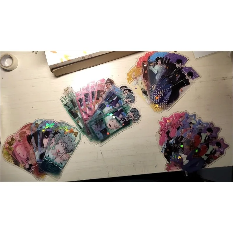 24Pcs/Set TV Alien Stage Bookmarks Transparent Card Photo Props Diy Card Anime Peripheral Cute Till Ivan Luka MiZi Sua Hyuna