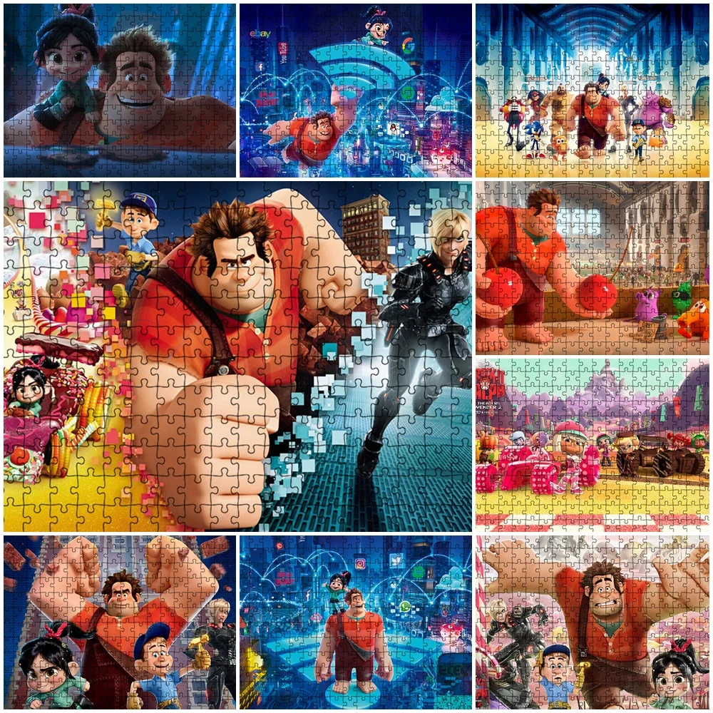 

Wreck-It Ralph Diy Jigsaw Puzzle 1000 Pieces Jigsaw Puzzles for Adult Kids Educational Puzzle Toys Home Wall Decoration Painting