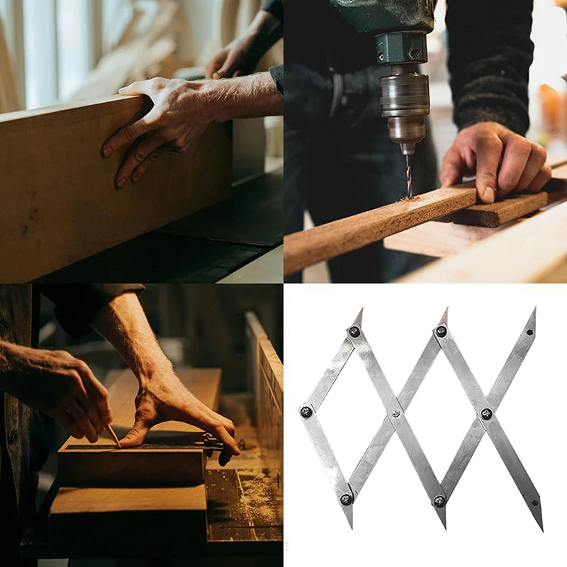 

1/2 шт. Picket Master Pro 3-точечный искатель центра Точные измерения Деревообрабатывающий искатель центра Инструмент для маркировки Макет с равным расстоянием