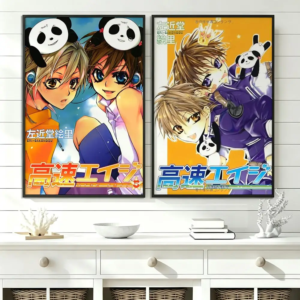 comic High Speed Eiji Poster Poster HD Trendy SelfAdhesive Wall Art Print For Living Room Bedroom Dorm Office Home Gift