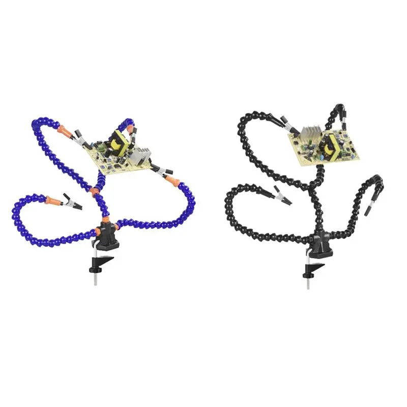 

Кронштейн для паяльной станции AEE8-Clip-On для печатных плат, регулируемый, с универсальным четырехзахватным креплением, инструмент для ремонта